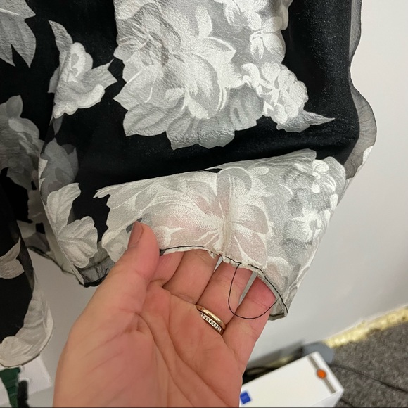 Zac Posen Floral Printed Organza Skirt - Picture 11 of 16